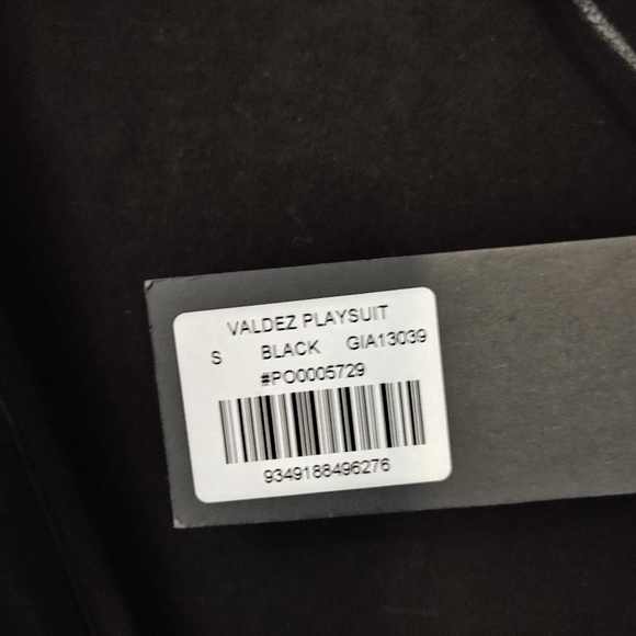 NWT I.AM.GIA Valdez Playsuit Black Size Small - Picture 15 of 15